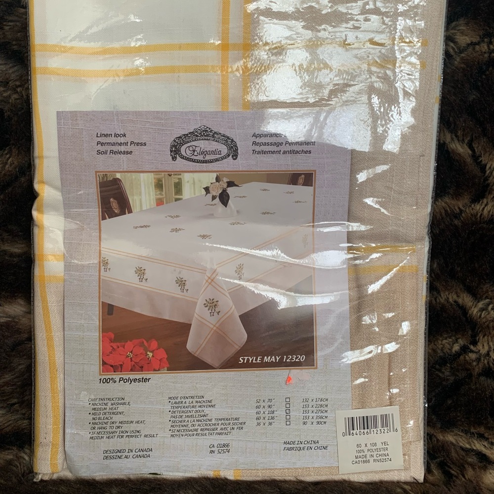 60”x108” table cloth